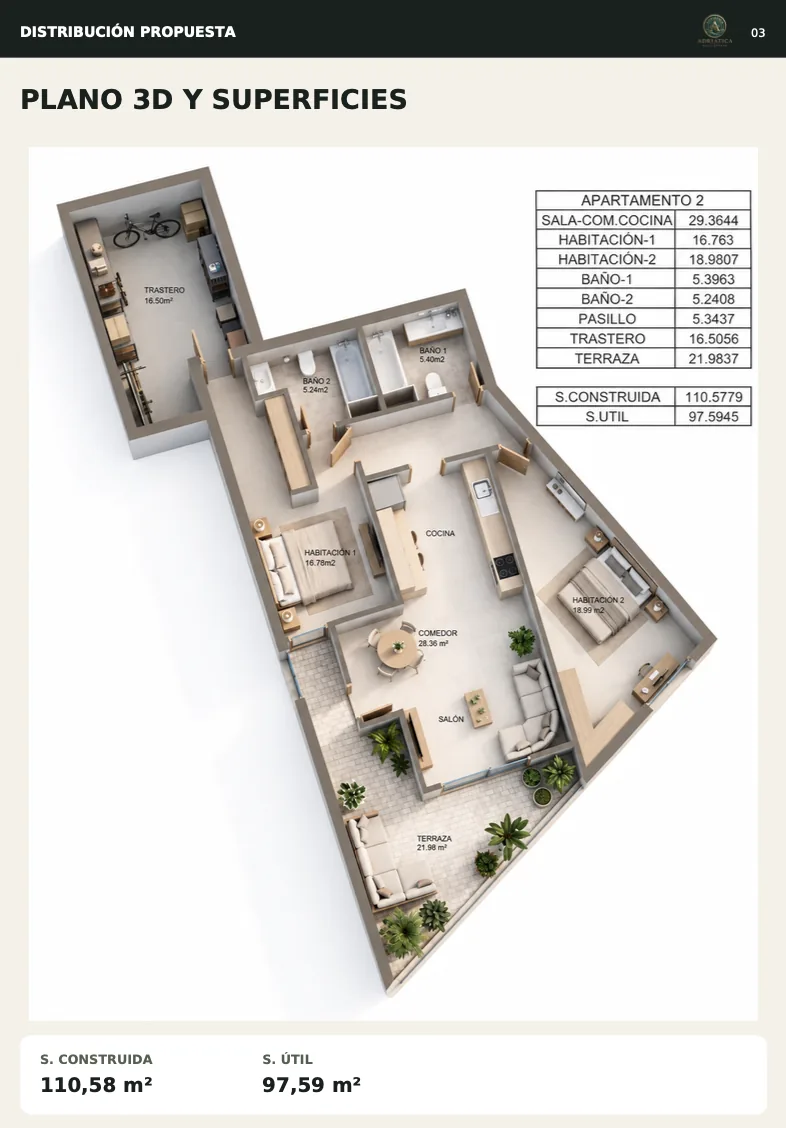 Plano 3D Vivienda 02