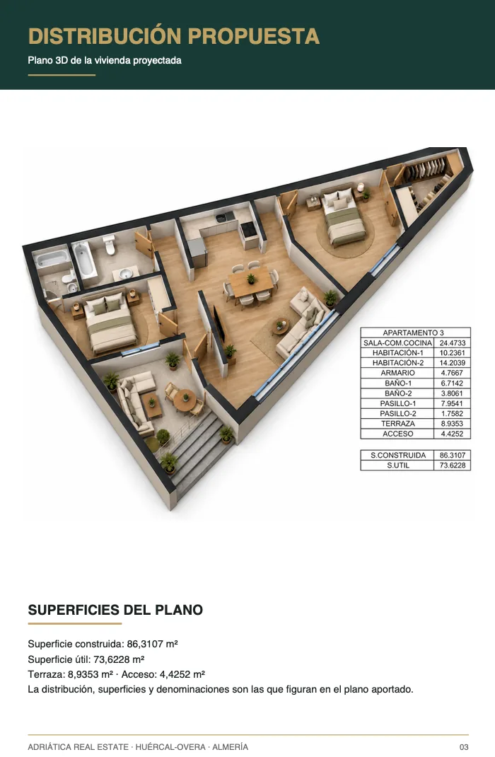 Plano 3D Vivienda 03